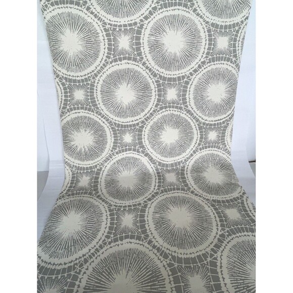 1 Roll of Scion Melinki Wall Paper Tree Circles No 110251 Beige/Gray NEW - Picture 3 of 12